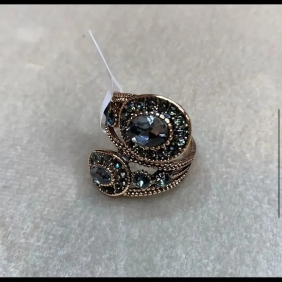 Boho Crystal Ring Antique NWBOX - Picture 4 of 9